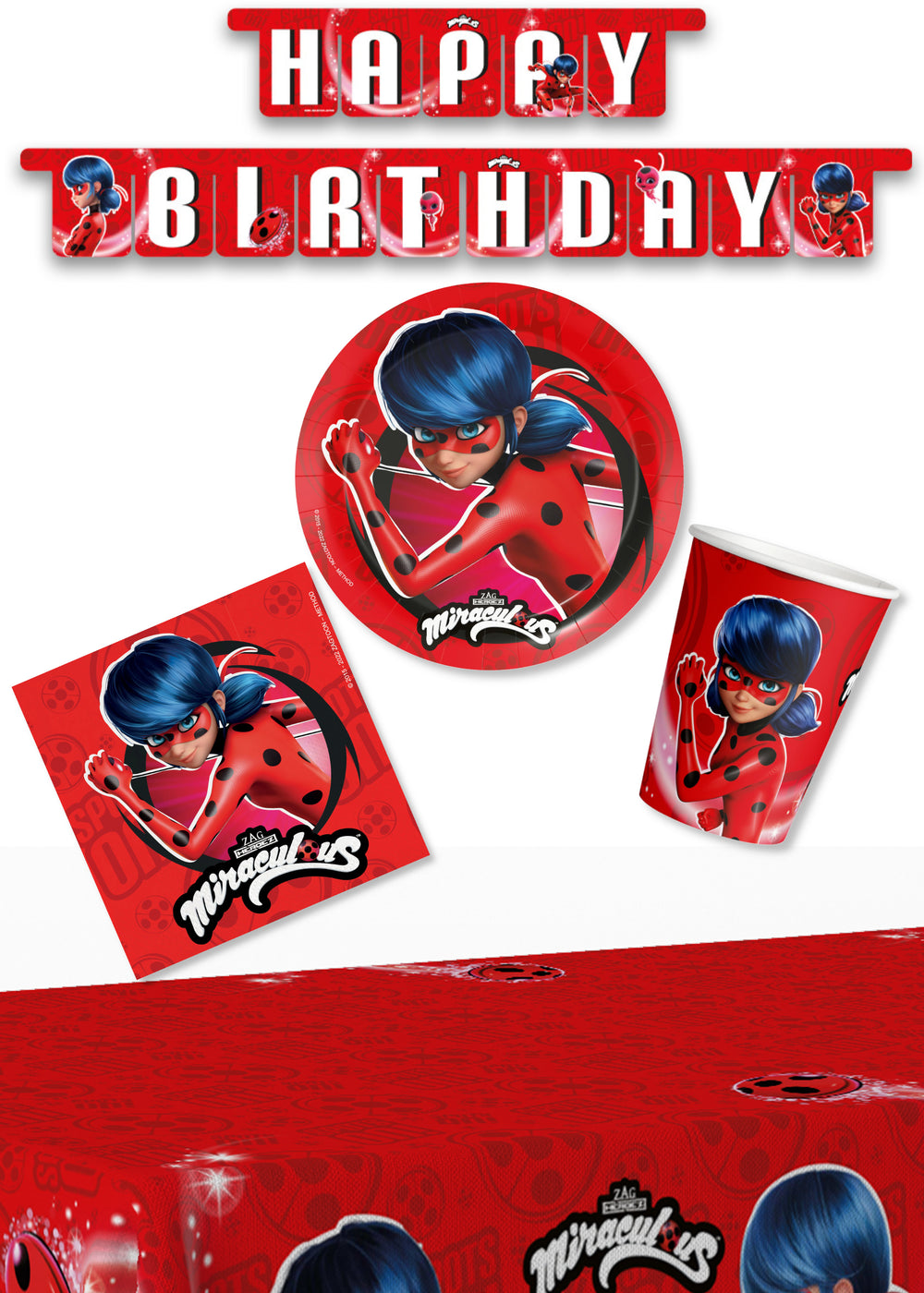 Anila's Miraculous Ladybug Party Pack for 8 people