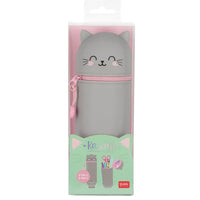 Legami Kawaii 2-In-1 Soft Silicone Pencil Case - Kitty