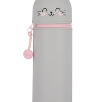 Legami Kawaii 2-In-1 Soft Silicone Pencil Case - Kitty