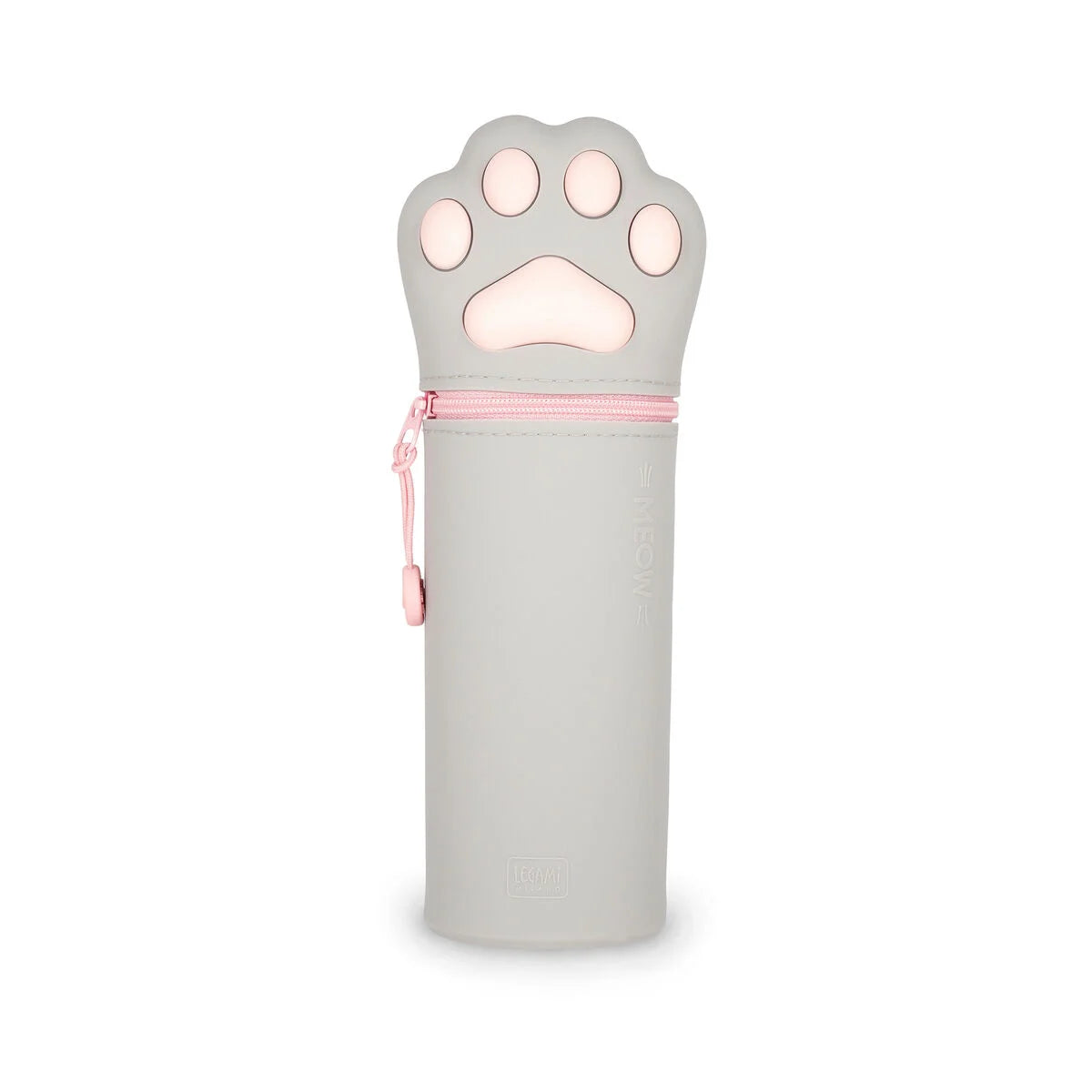 Legami Kawaii Kitty 2-In-1 Silicone Pencil Case front view