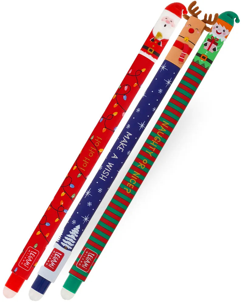 Legami Christmas Erasable Pens - Anilas UK