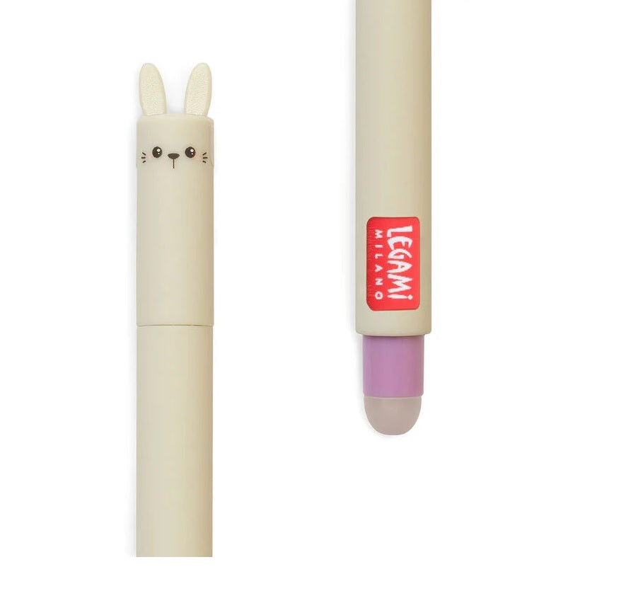 Legami Bunny Erasable Pen with Purple Ink - Anilas UK