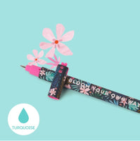 
              Legami Floral Erasable Gel Pen with Turquoise Ink
            