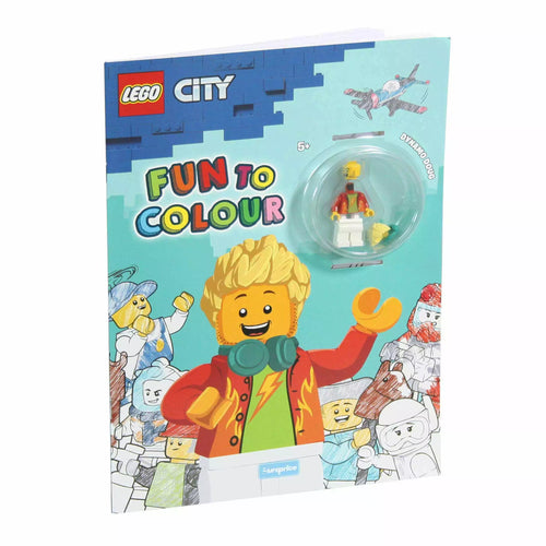 LEGO City Dynamo Doug Fun to Colour Book with Minifigure