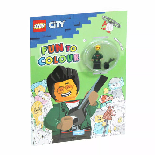 LEGO City Tread Octane Fun to Colour Book with Minifigure