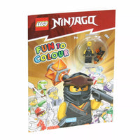 LEGO Ninjago Cole Fun to Colour Book with Minifigure