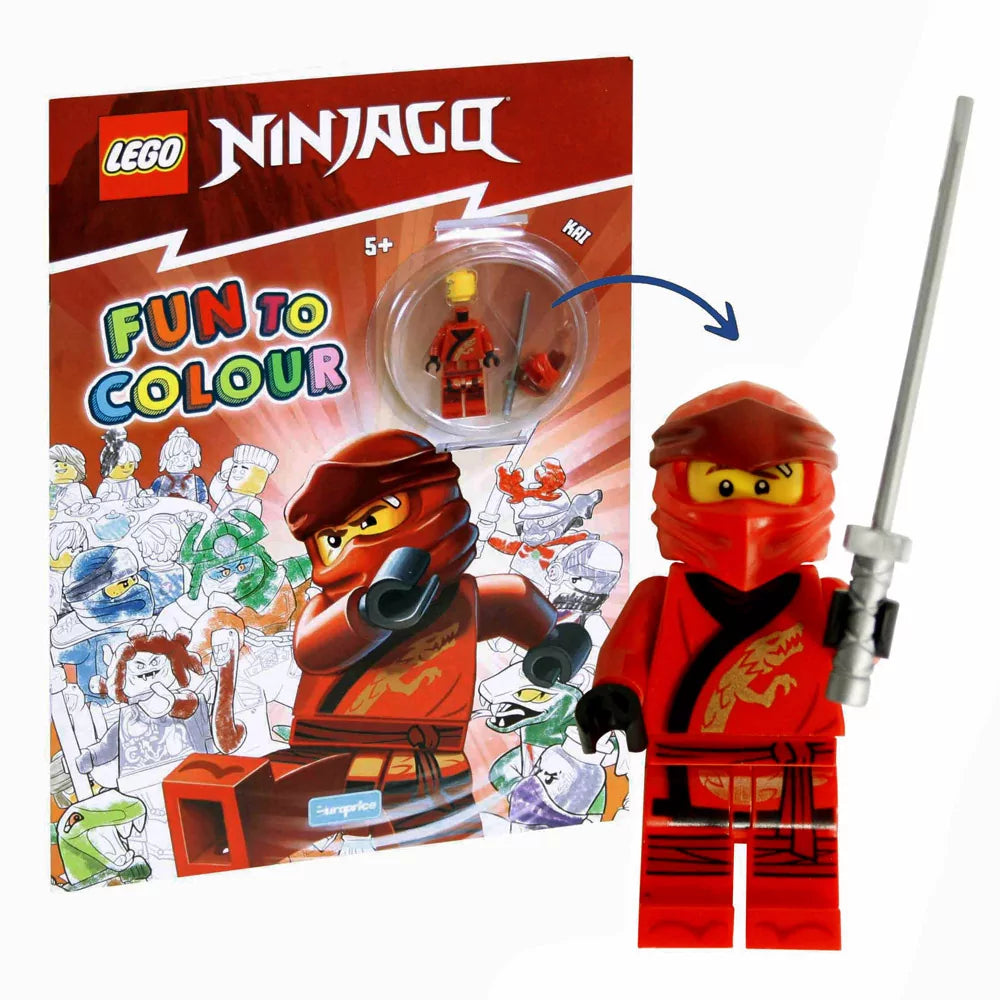 LEGO Ninjago Kai Minifigure with Colouring Book