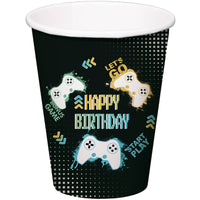 
              Level Up Gaming Paper Cups, 250 ml, 8 Multicolour Cups for Kids’ Parties
            