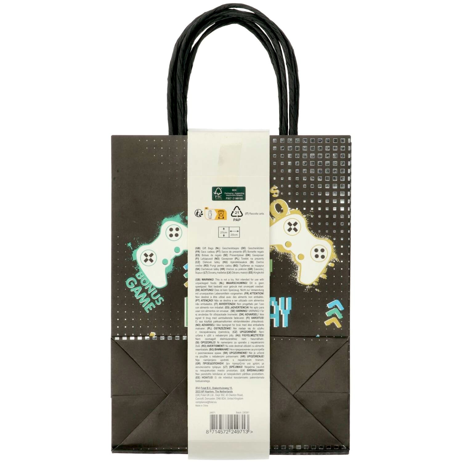 Level Up Gift Bag Showcased for Teens’ Gaming Party Favours