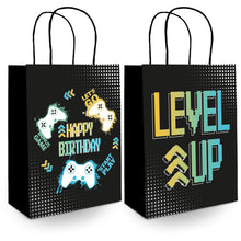 Level Up Party Gift Bags, 20 x 27 cm, Multicolour for Gaming-Themed Kids’ Parties