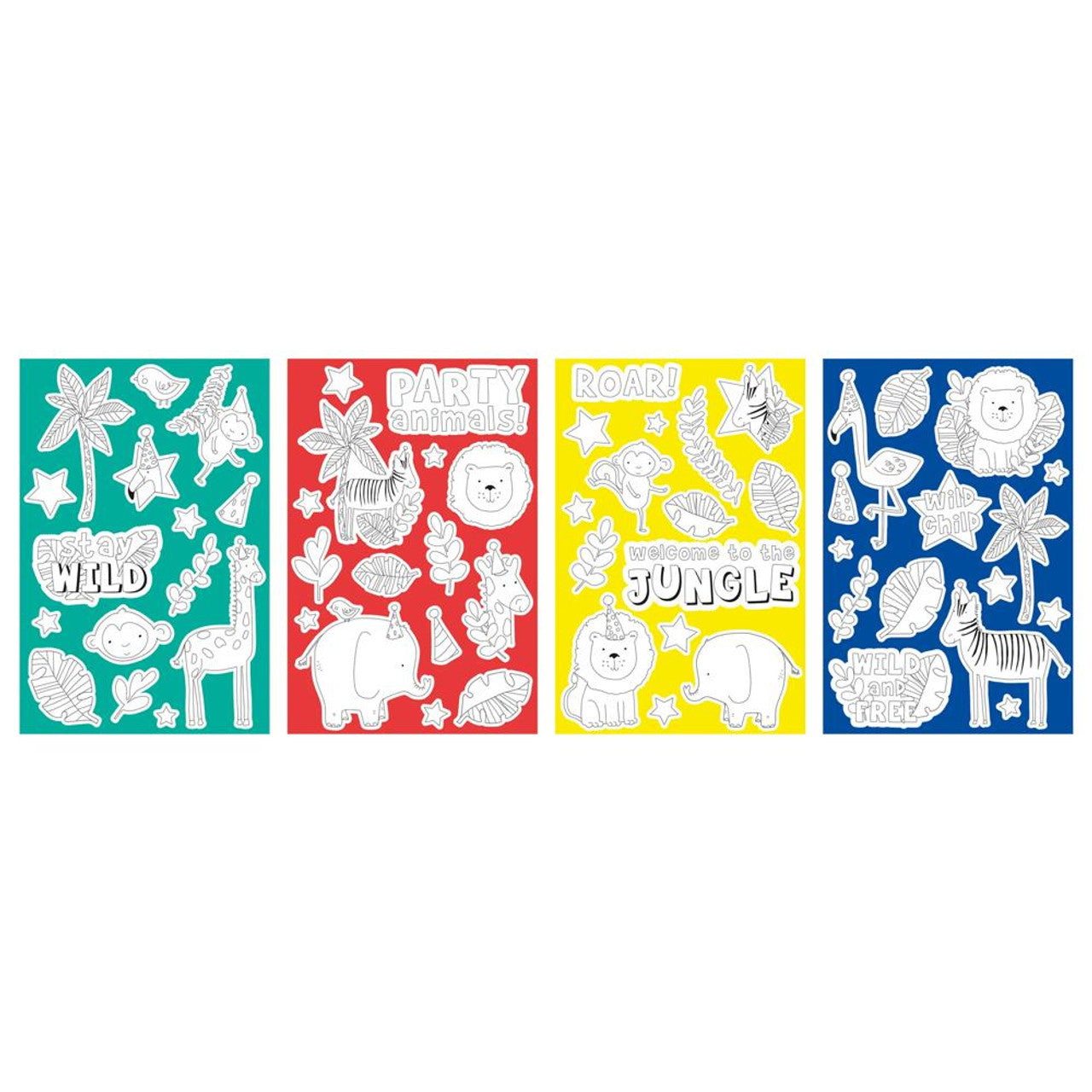 Jungle Colour Your Own Stickers, 60 Stickers, Ages 3+ (Copy) - Anilas UK