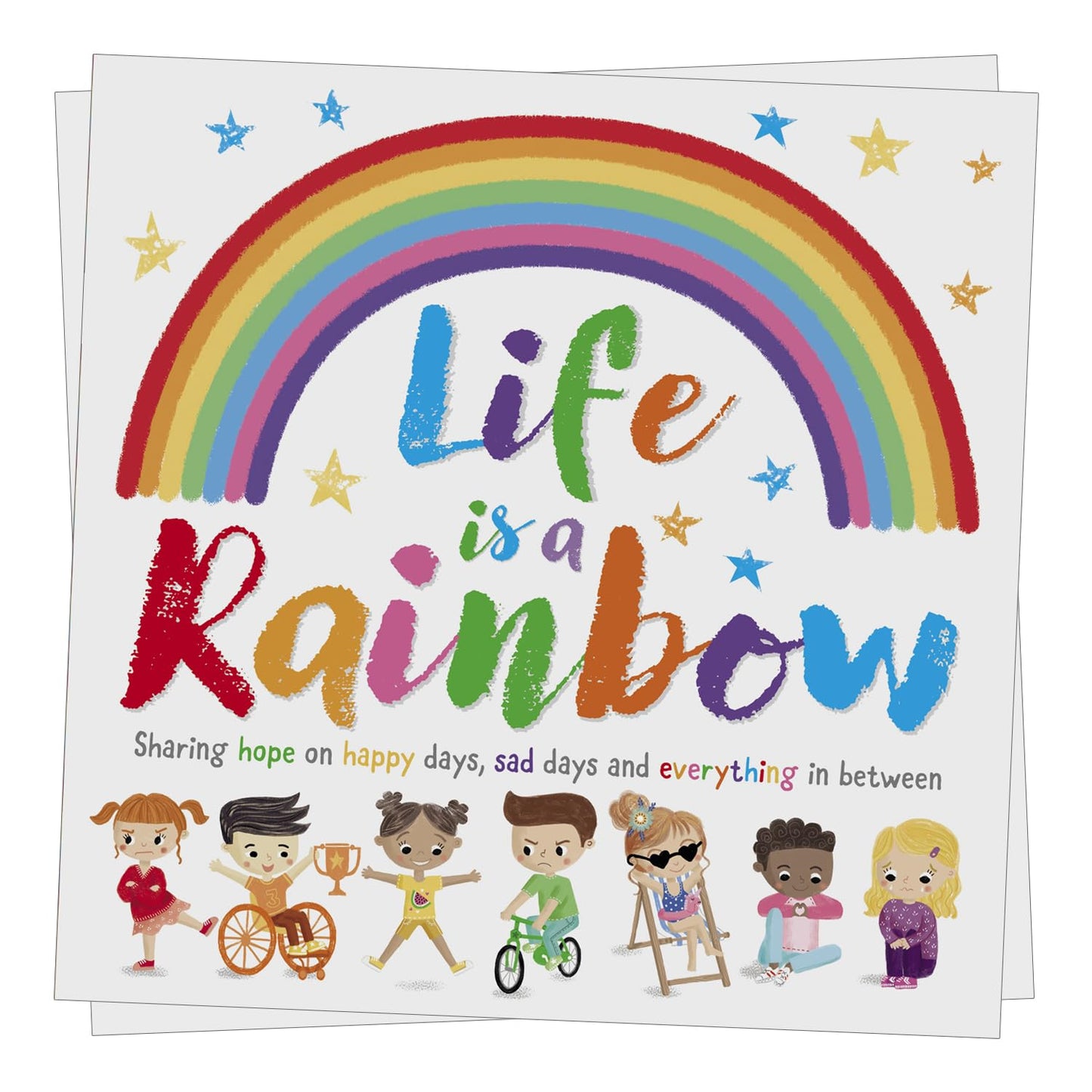 Life is a Rainbow book cover with emotional colours