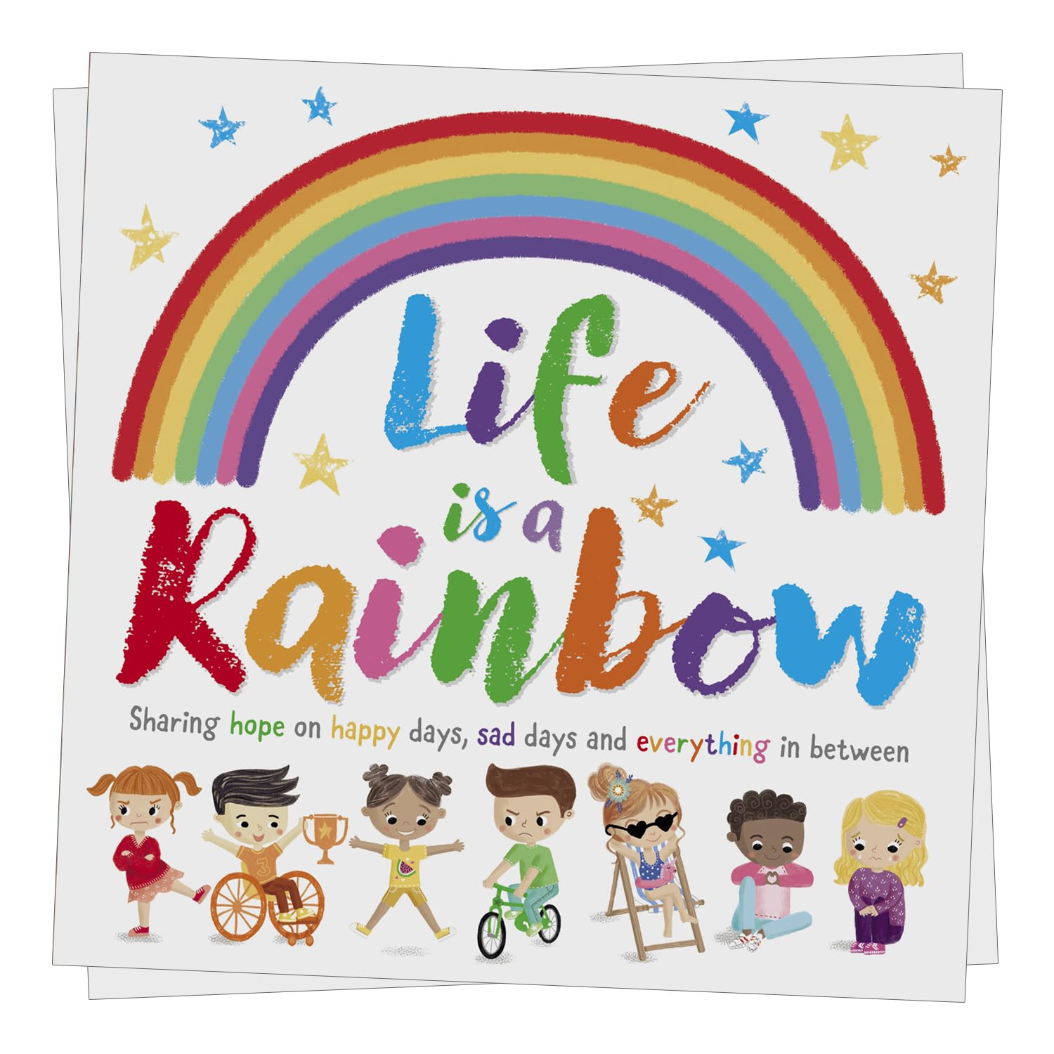 Life is a Rainbow book cover with emotional colours