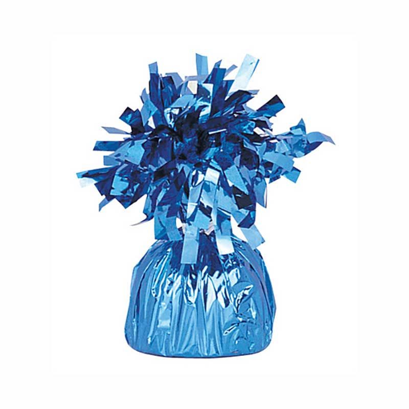 Light Blue Foil Balloon Weight for party balloon displays