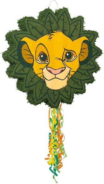 Lion King Pull Drum Pinata with 52cm circumference