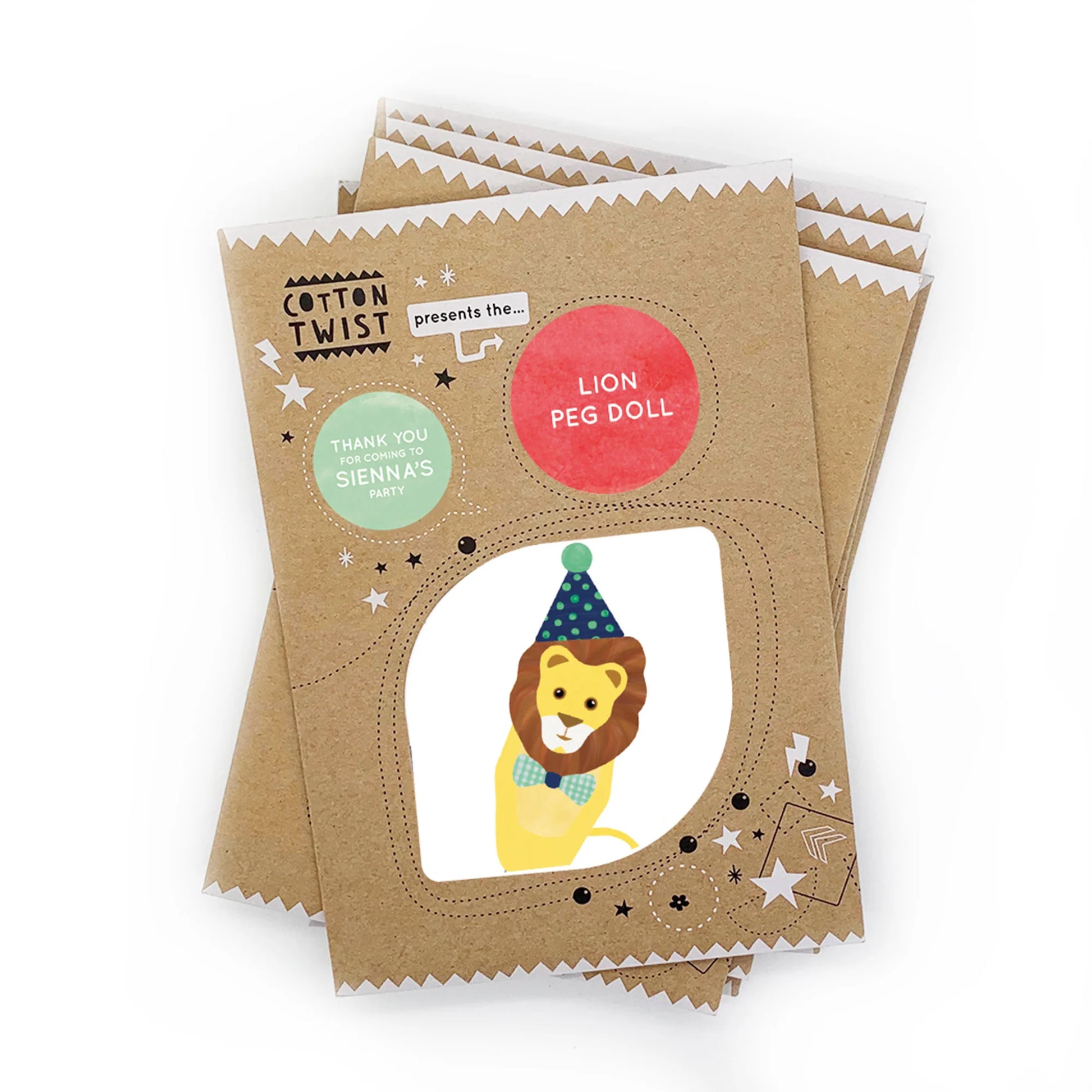 Make Your Own Lion Peg Doll Kit - Anilas UK