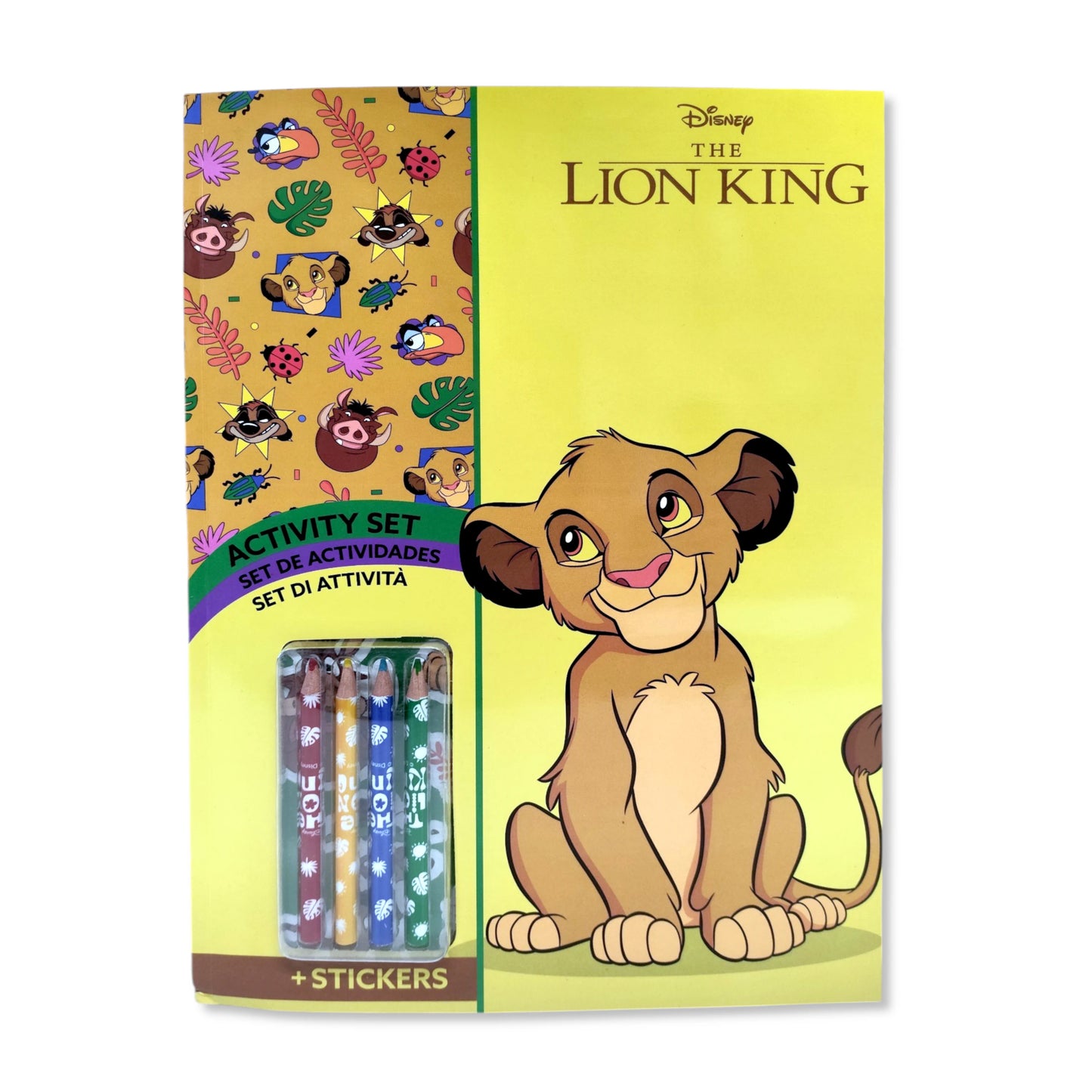Disney Lion King Colouring Book with Stickers & Pencils