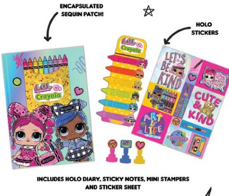 LOL Suprise Crayola Diary Set - Anilas UK