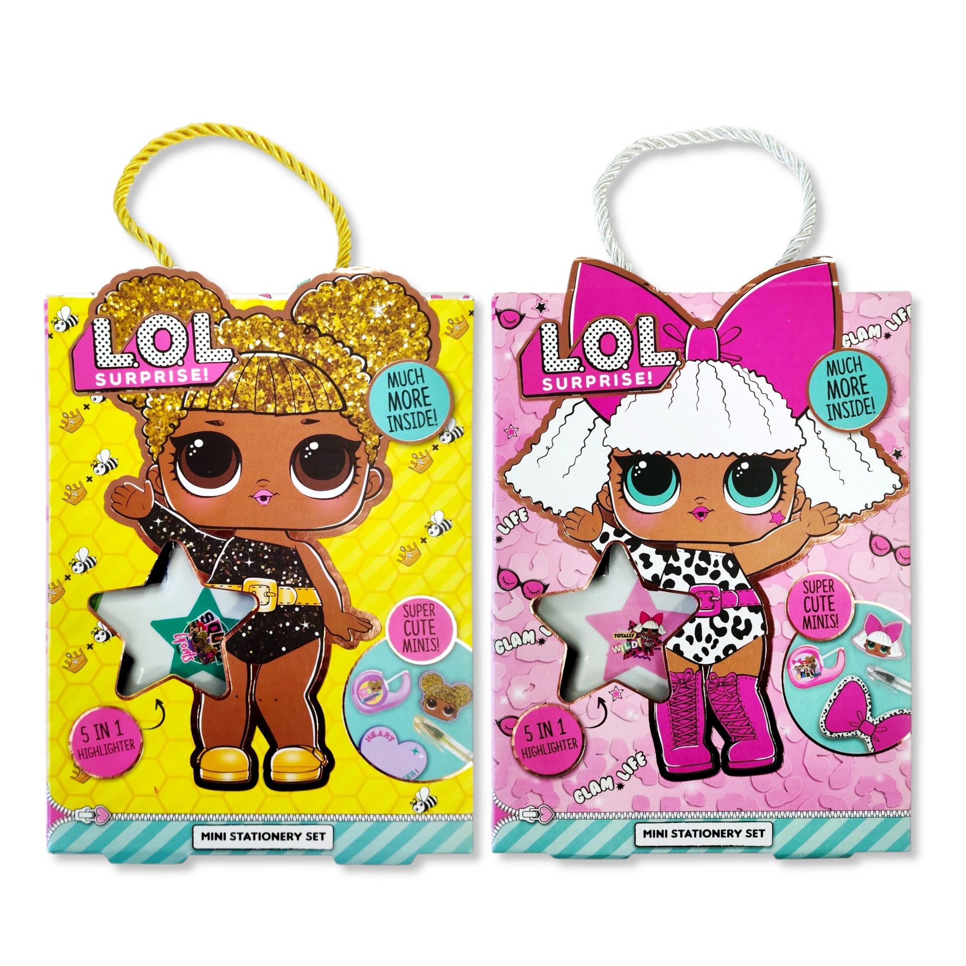 L.O.L. Surprise! Mini Stationery Set – 2 designs side-by-side, ready for random unboxing magic!