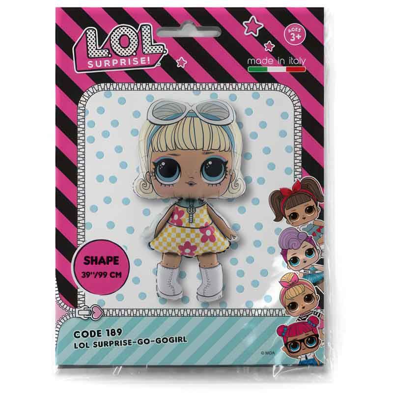 LOL Surprise Go Go Girl Supershape 39 Inch Foil Balloon packaging