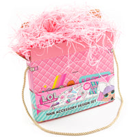 Surprise! Hair Accessory Design Craft Set with opened bag showing contents