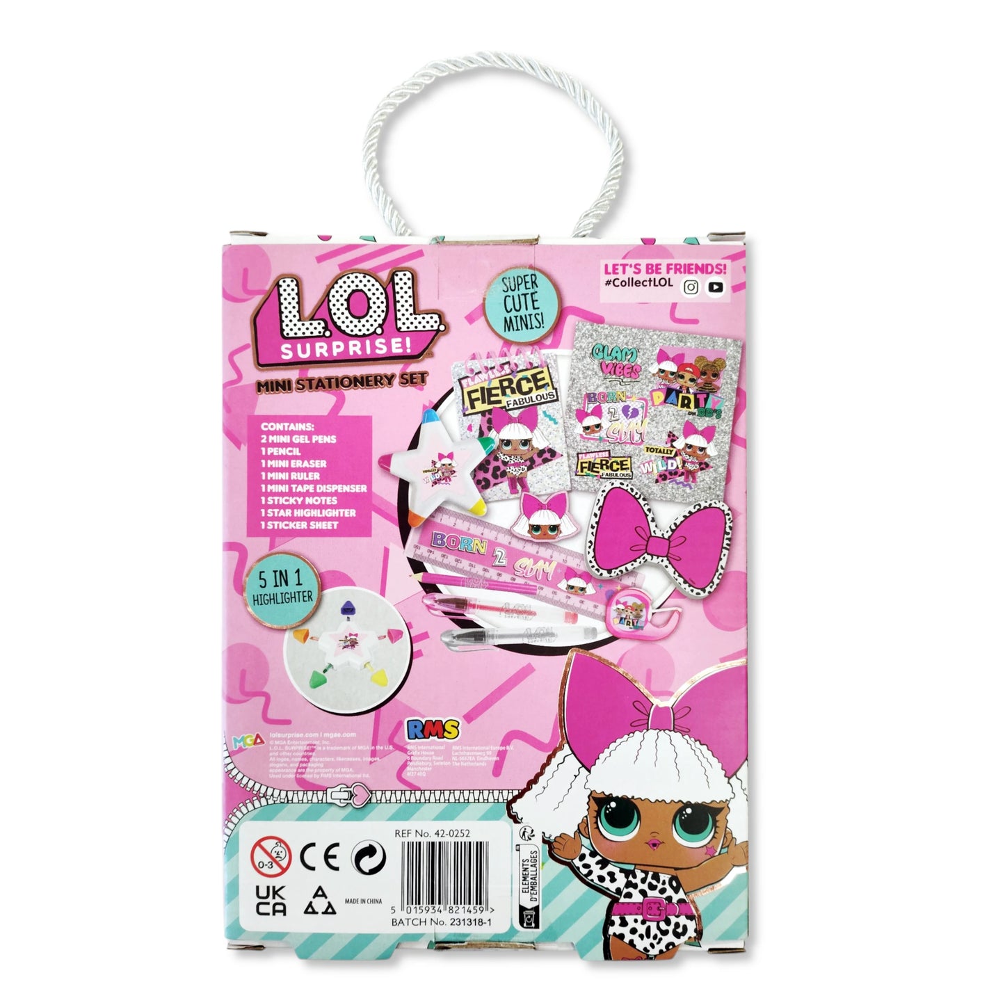L.O.L. Surprise! Mini Stationery Set (2 designs)