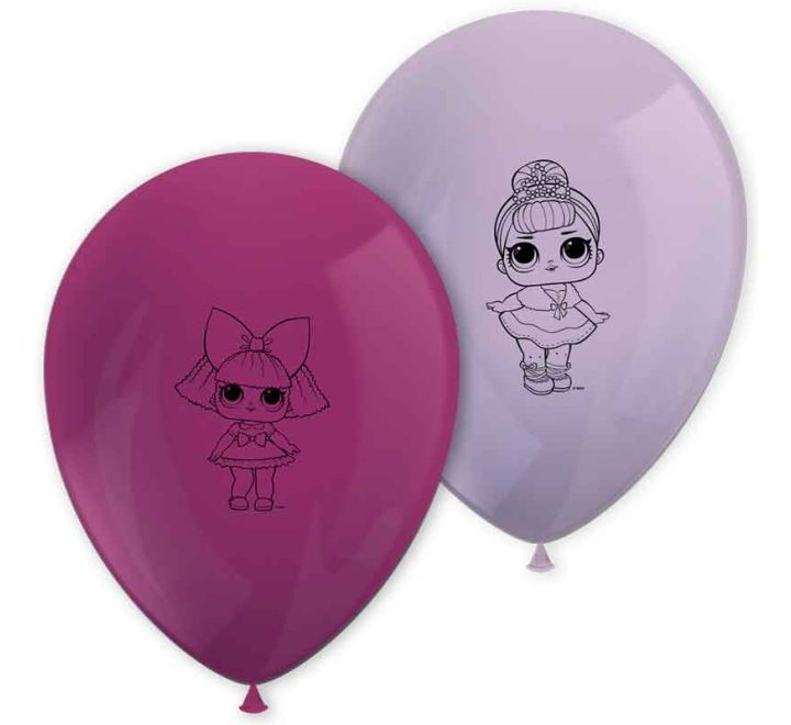 L.O.L Surprise Printed Latex Balloons (Pack of 8) - Anilas UK