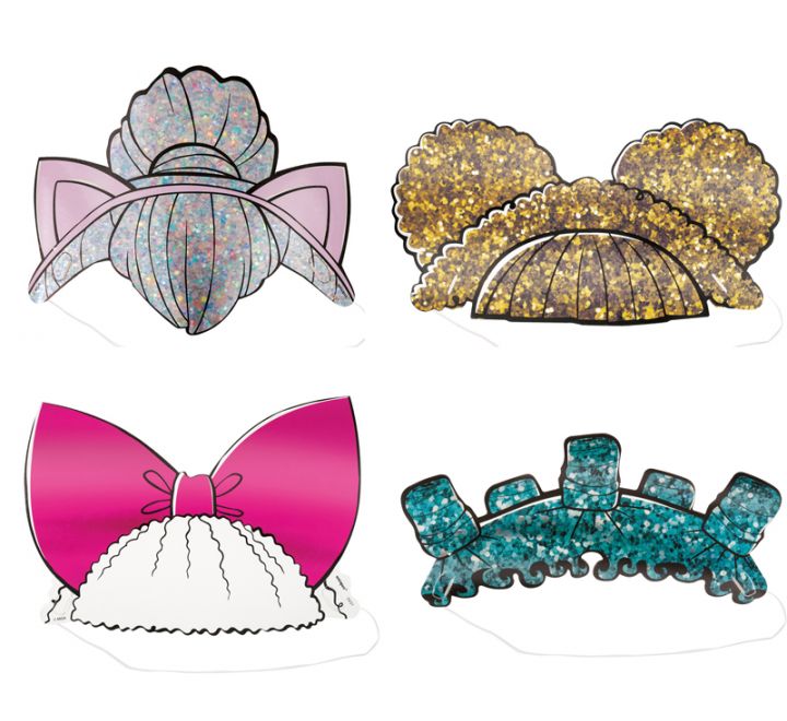 L.O.L. Surprise Paper Party Hat Headbands (Pack of 4) - Anilas UK