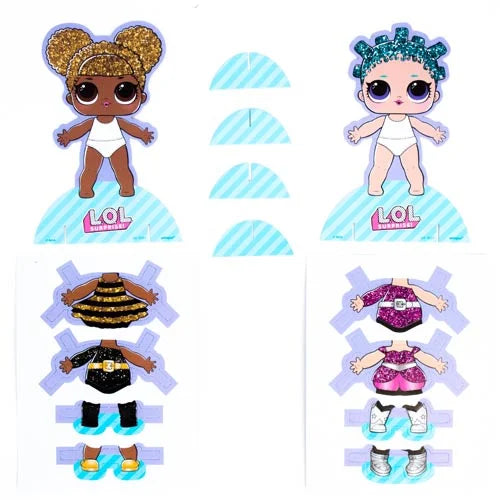 L.O.L. Surprise Paper Dress Up Dolls (Pack of 2) - Anilas UK