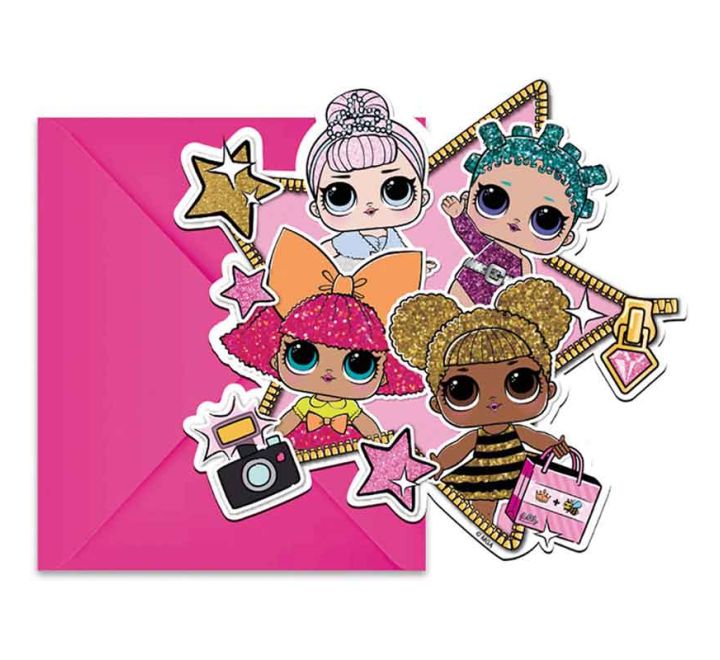 L.O.L. Surprise Party Invitations (Pack of 6)