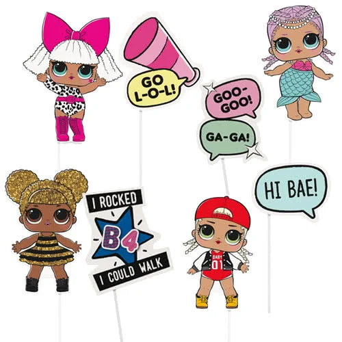 L.O.L. Surprise Party Photo Props (Pack of 8) - Anilas UK