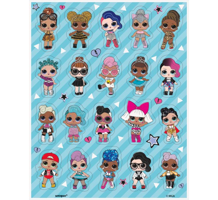 L.O.L. Surprise Sticker Sheets (Pack of 4) - Anilas UK