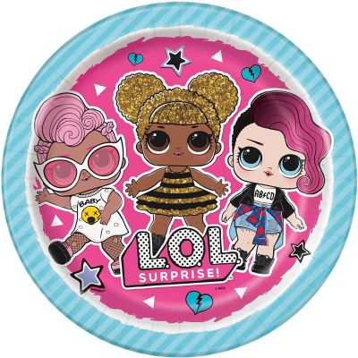 L.O.L Surprise Paper Plates - 21.9cm (Pack of 8) - Anilas UK