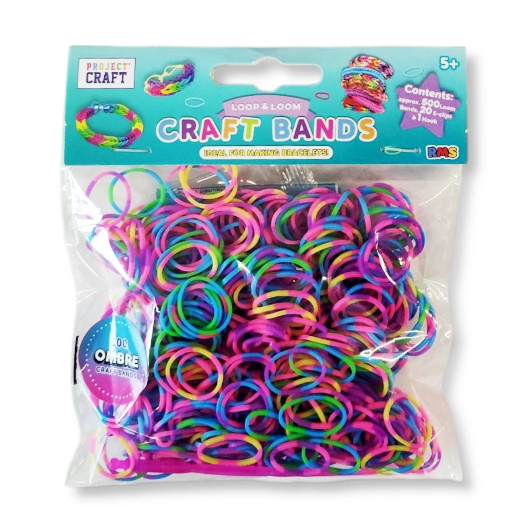 Loop and Loom Bracelet Kit, Ombre Design, Ideal for Crafting