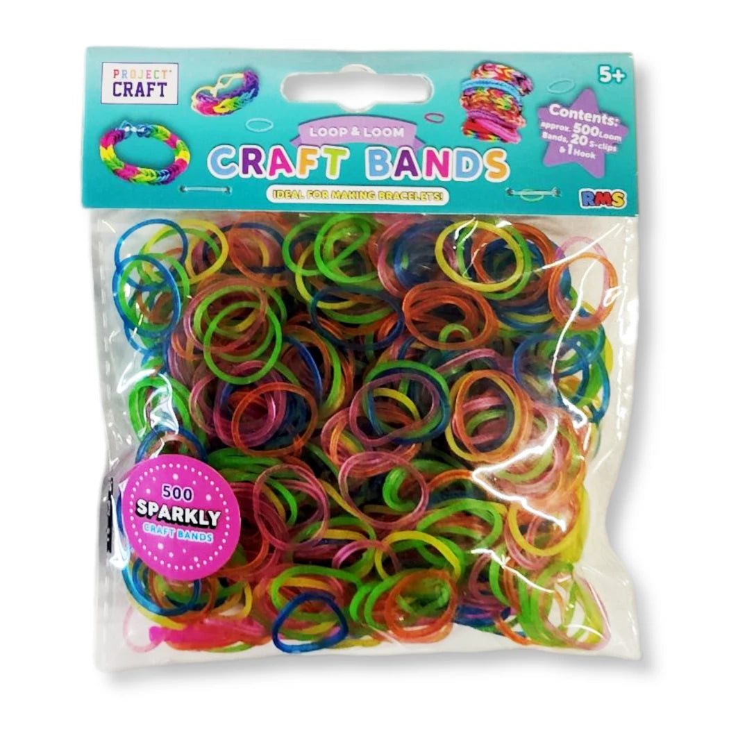 Loop and Loom Bracelet Kit, Sparkly Design, Creative Jewellery