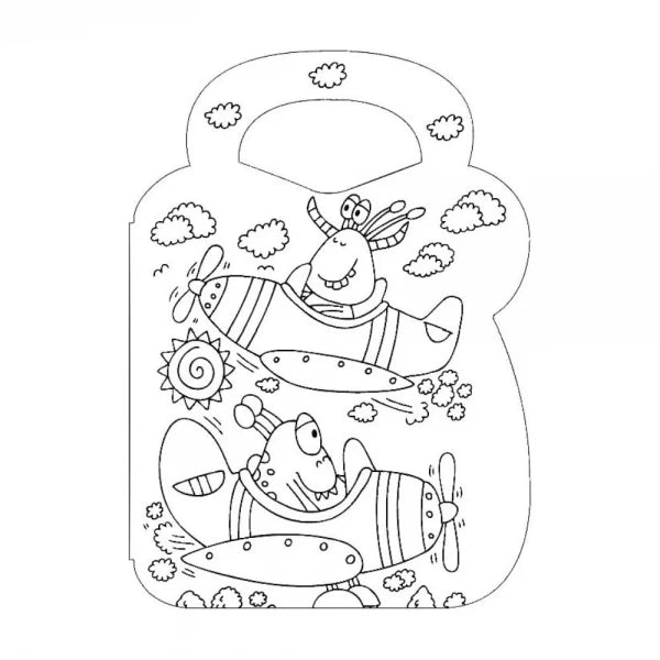 Colouring & Sticker Bag Book: Animals & Monsters