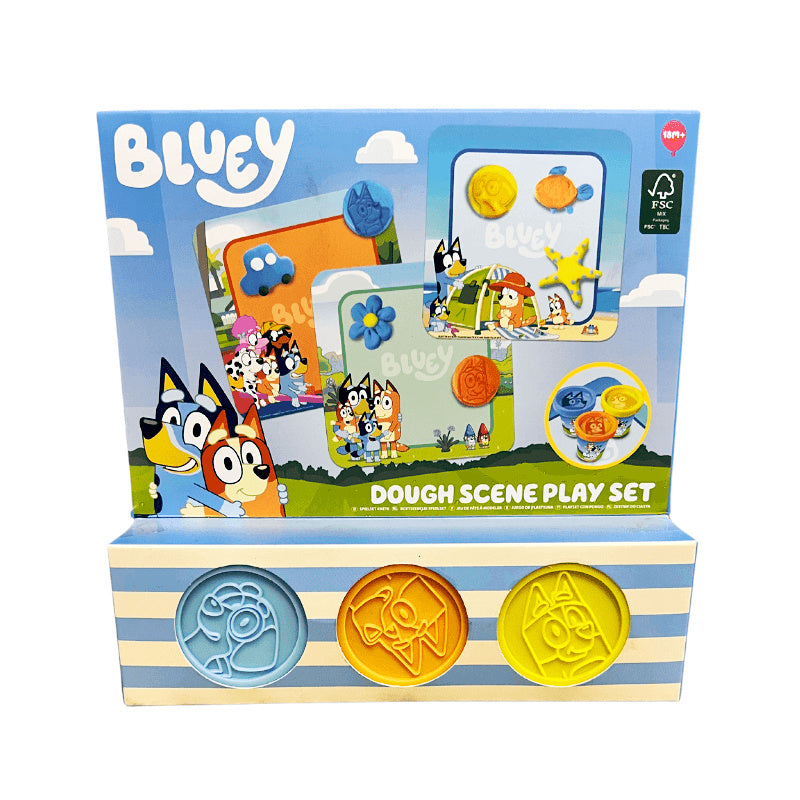Bluey Dough Scene Play Set front view