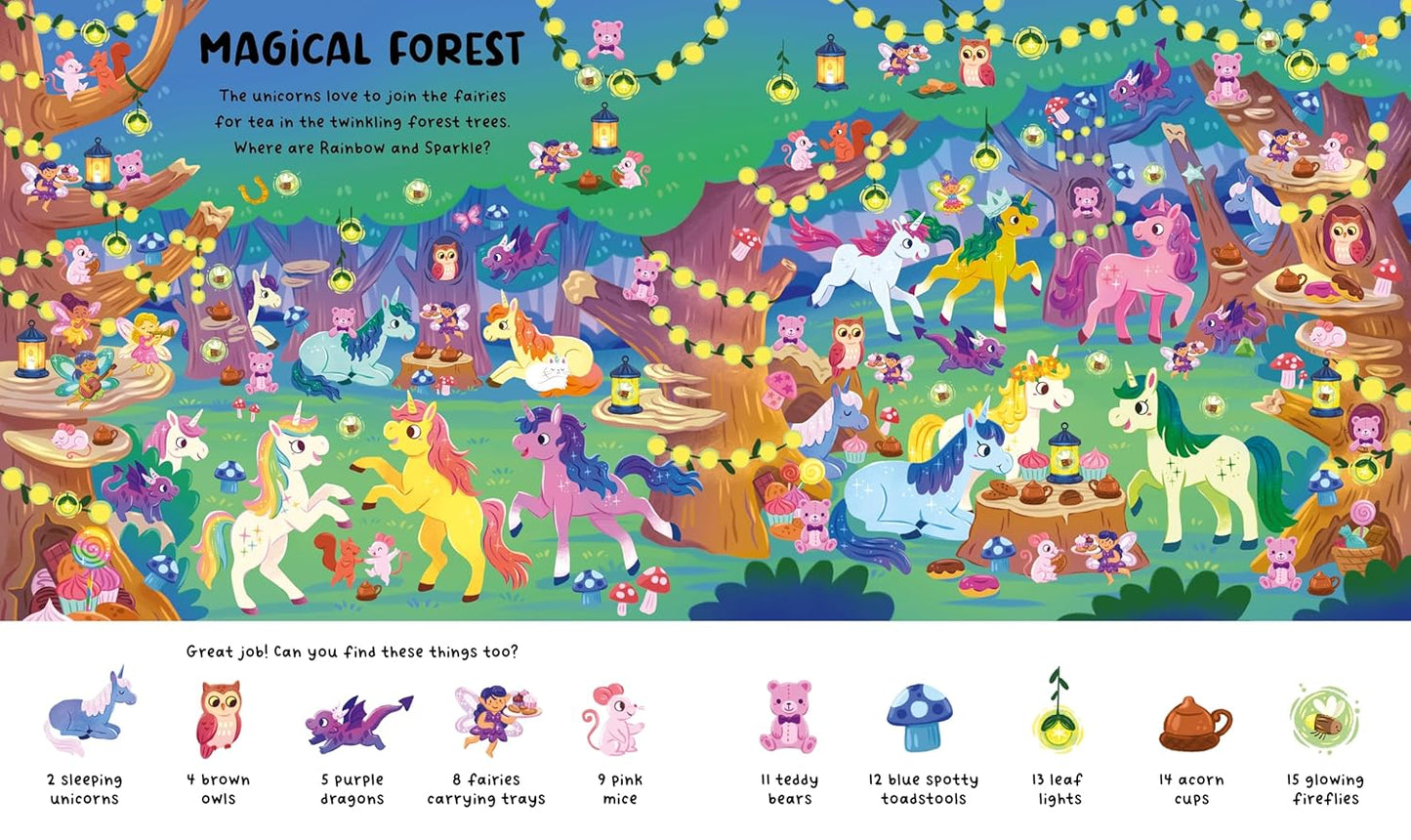 Magical items spotting page from Unicorns 1001 Things
