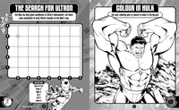 
              Inside page of Marvel Avengers: Tattoo and Activity Book with colourful superhero tattoo designs for kids
            
