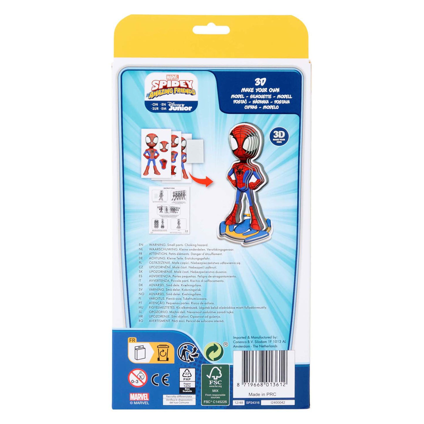 Marvel Spidey 3D Model with manual