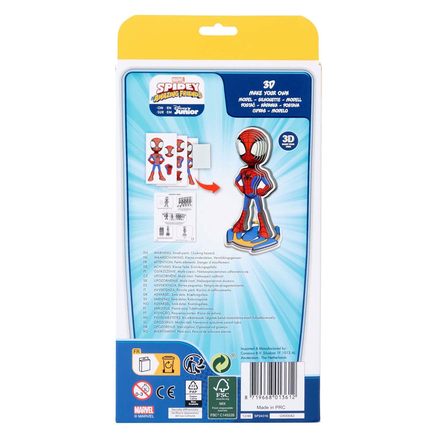Marvel Spidey 3D Model with manual