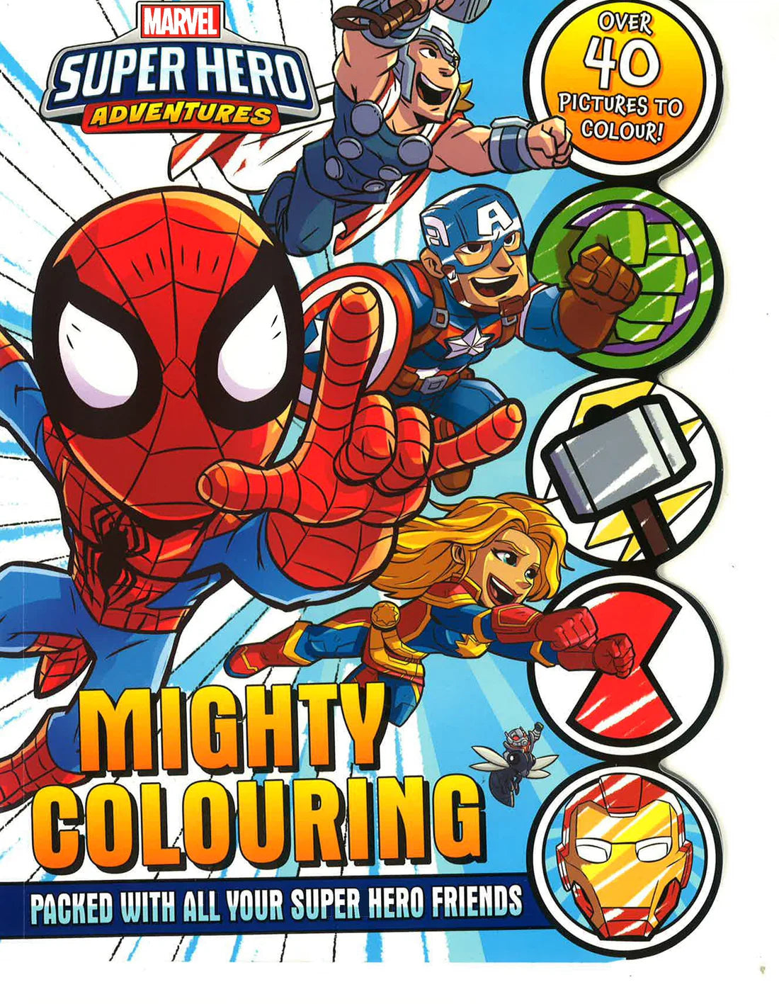 Marvel Super Hero Adventures Mighty Colouring book cover