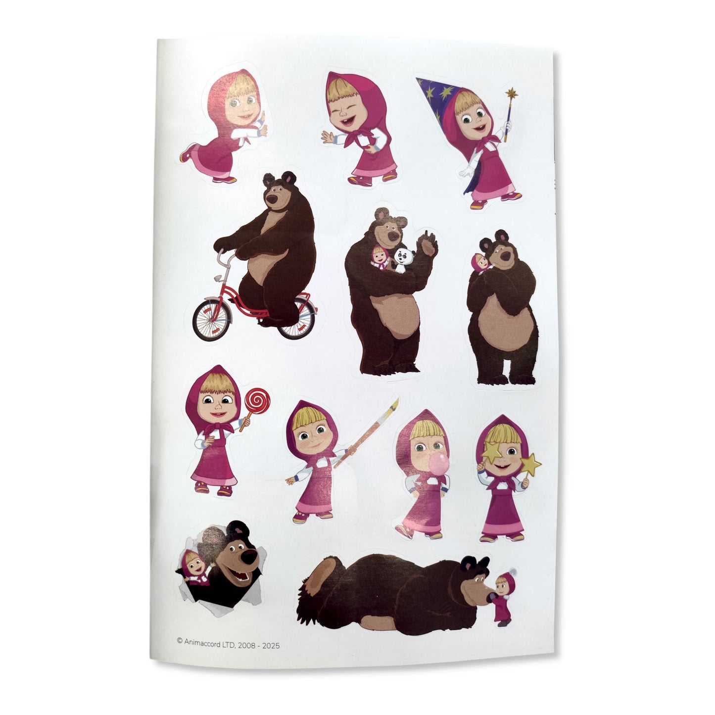Masha and the Bear Colouring Book with Stickers & Pencils