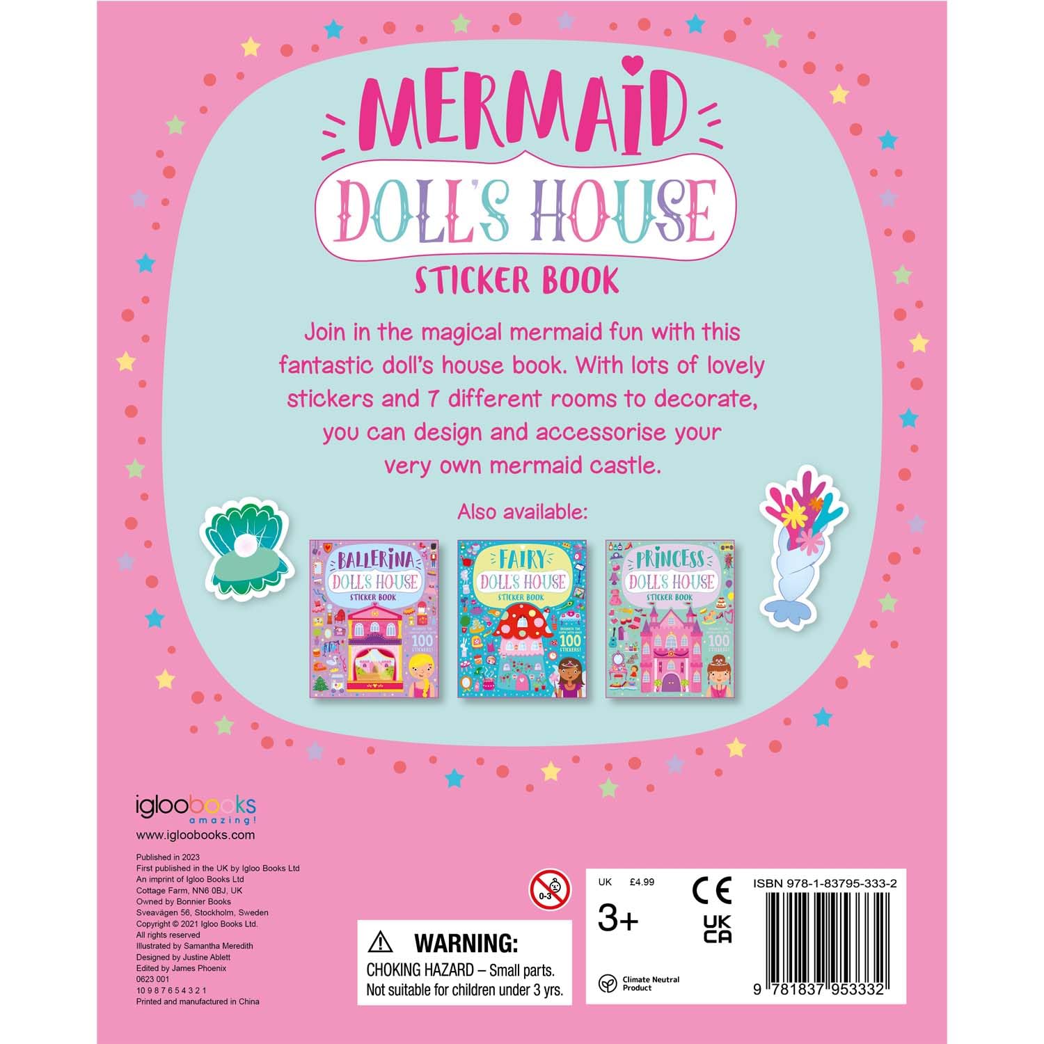 Mermaid accessory design in Doll’s House Sticker Book
