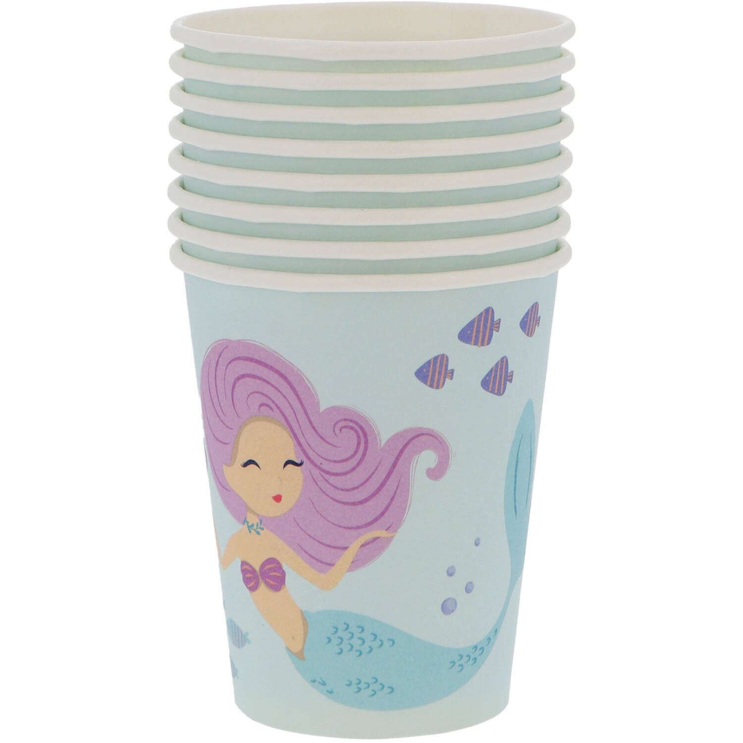 Mermaid Magic Paper Cups (Pack of 8) - Anilas UK