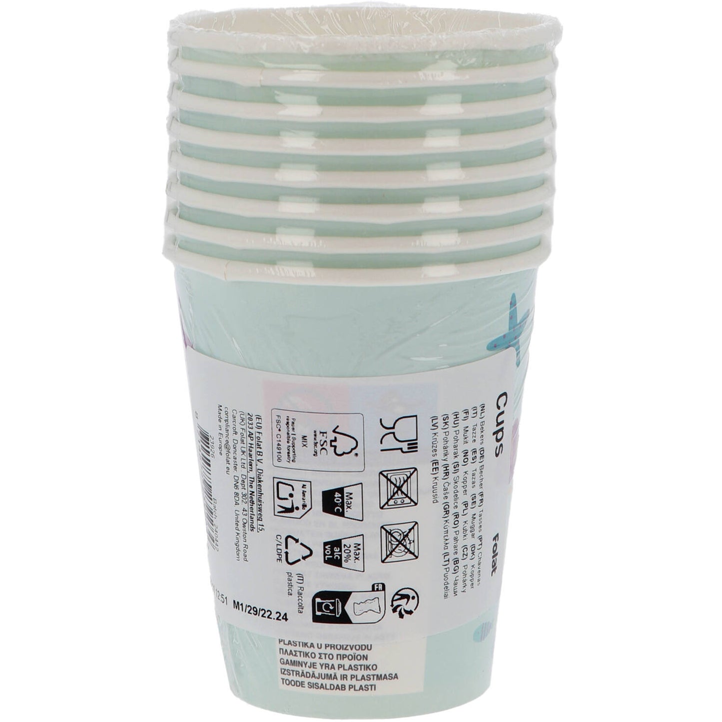 Mermaid Magic Paper Cups (Pack of 8) - Anilas UK