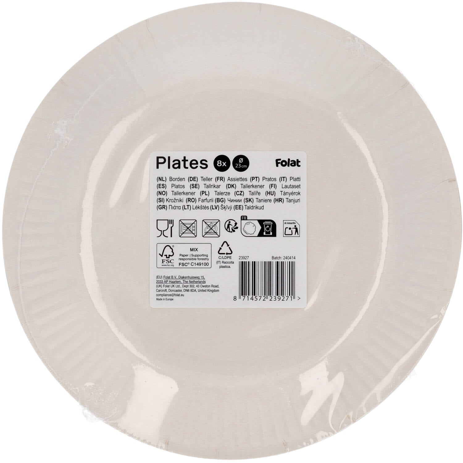 Mermaid Magic Paper Plates - 23cm (Pack of 8) - Anilas UK