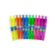 Mermaid 2 Themed Neon Bubble Wands with Star Topper - Anilas UK