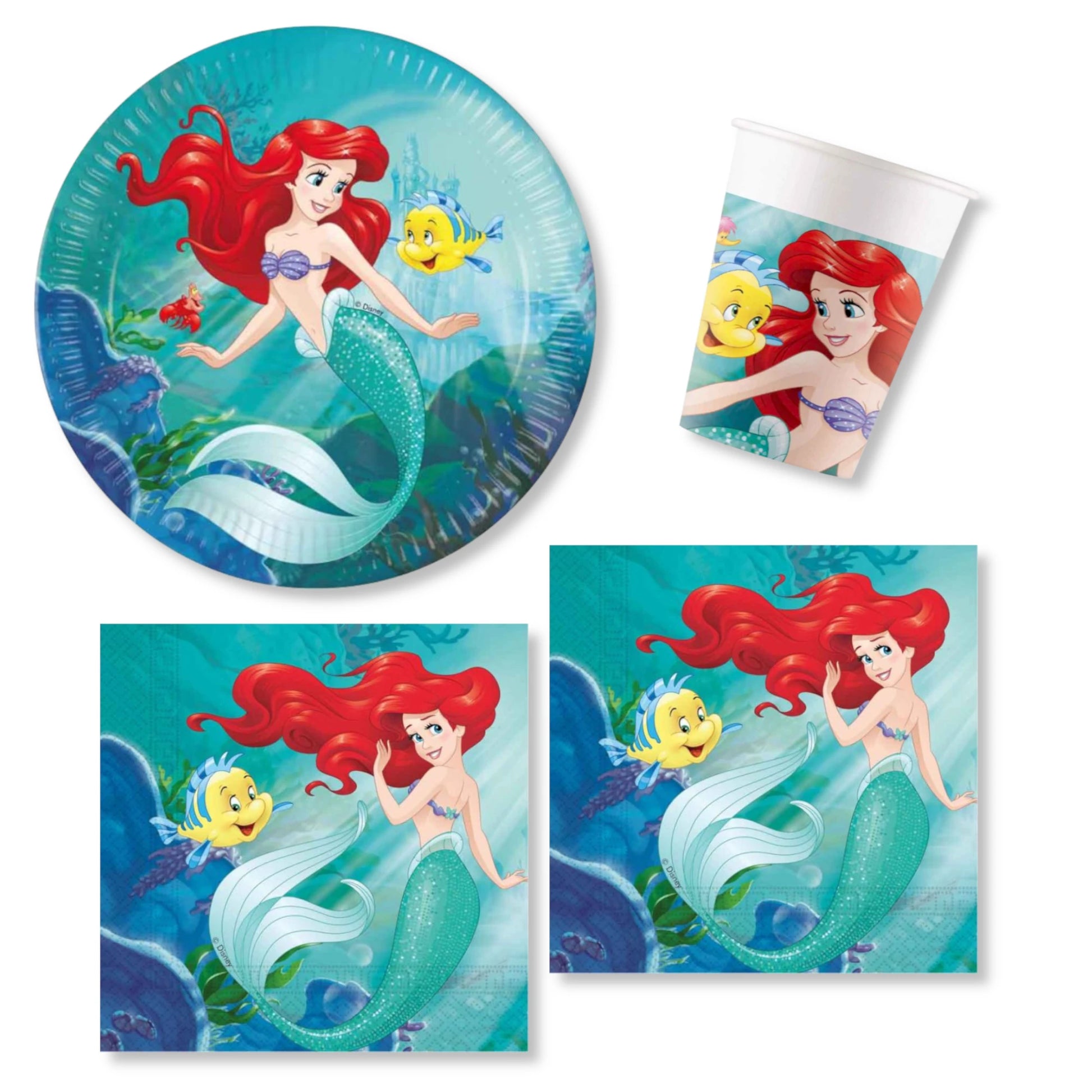 Anila's Little Mermaid Party Pack for 16 people - Anilas UK