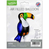 
              Metallic Toucan Mini Air Fill Foil Balloon Close-Up View
            